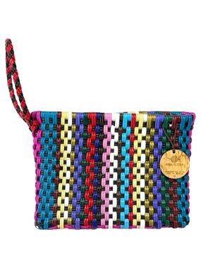 Maria Victoria Handmade Woven Wristlet Colorful Boho Resort Statement